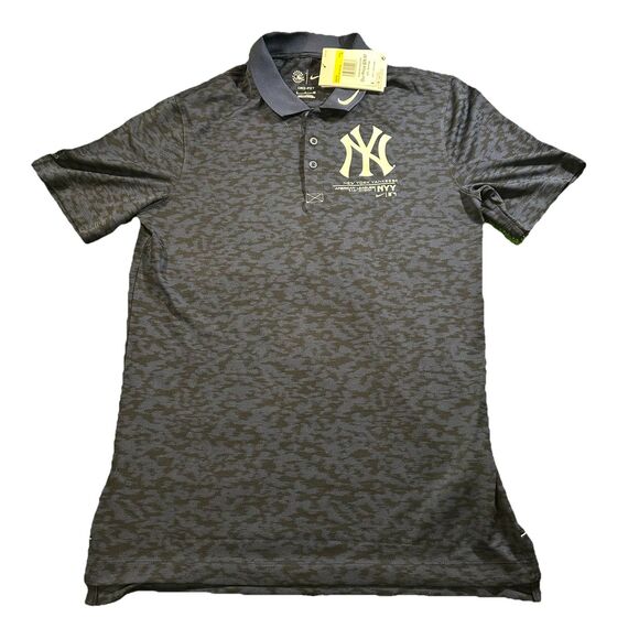 Nike Dri-Fit Genuine MLB New York Yankees Short Sleeve Polo Shirt Small NWT - Picture 1 of 12